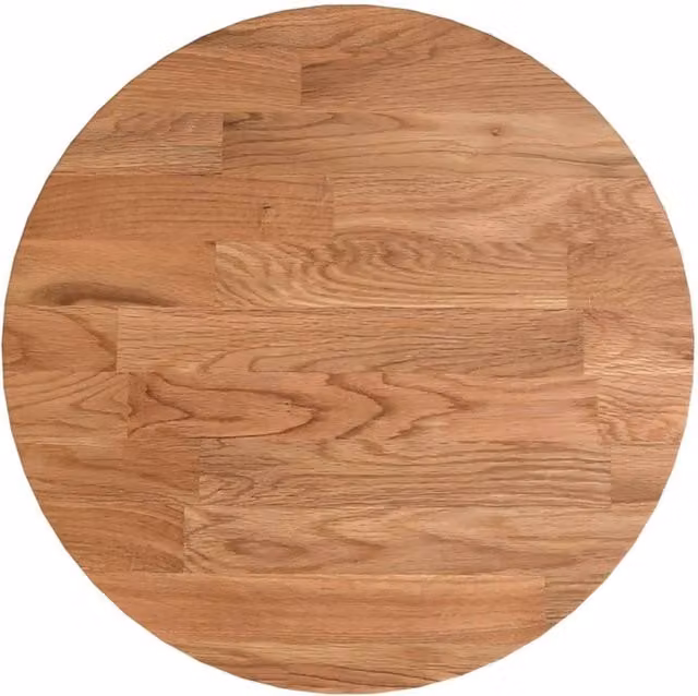 Berkfield Home Round Oak Table Top in Light Brown, Diameter: 30 cm, Height: 1.5 cm