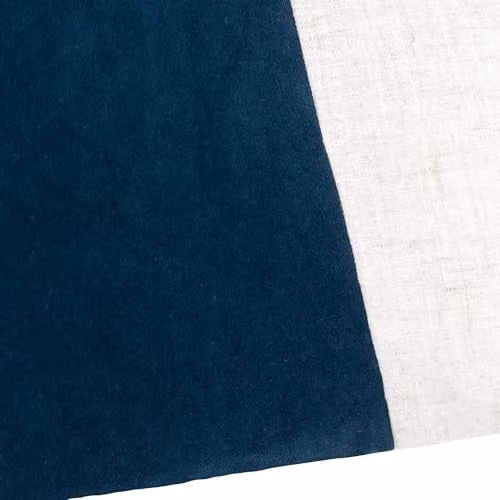 Yard Blue Velvet Square Cushion with Removable Washable Cover, W/D/H: 50 x 50 x 50 cm – 2