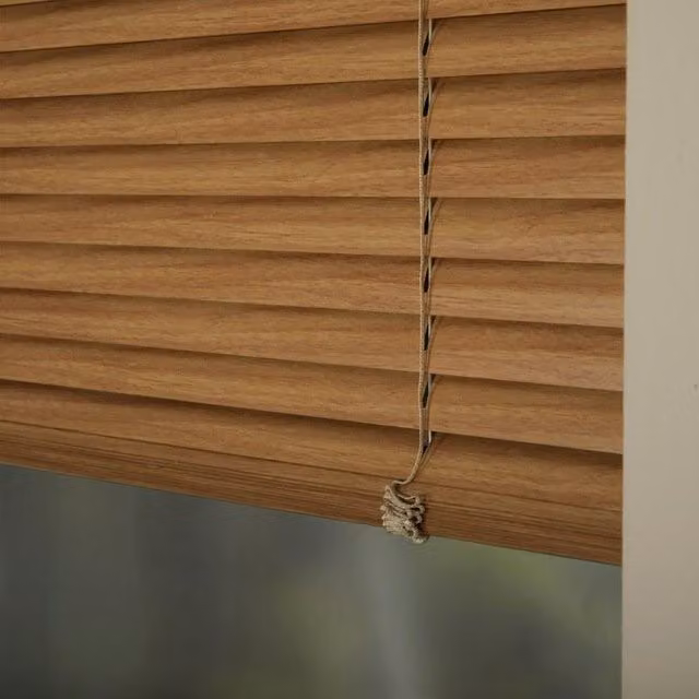 Premier Woodline 9405 Made To Measure Aluminium Venetian Blind, 25mm, Brown