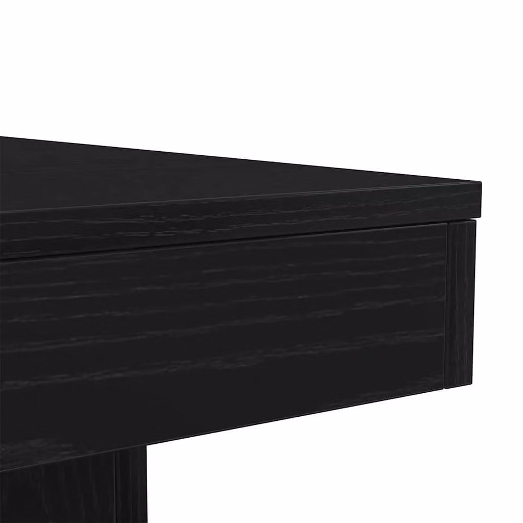 Berkfield Home Modern Black Oak Coffee Table with LED Lights, W/D/H: 90 x 50 x 40 cm – 6