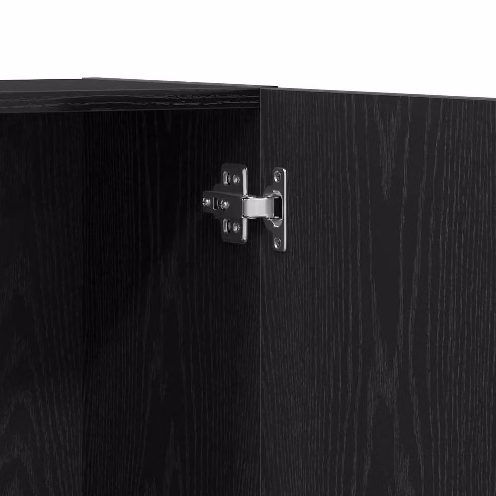 Berkfield Home Elegant Black Oak Office Cabinet, W/D/H: 60 x 32 x 190 cm – 4