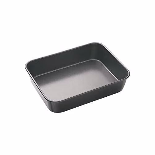 MasterClass Non-Stick Rectangular Roasting Tin, Grey, W: 39 cm, D: 28 cm, H: 7 cm – 1