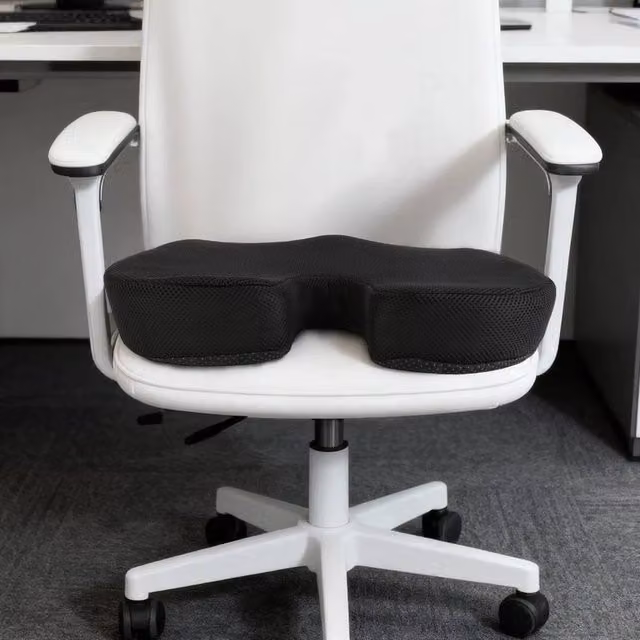SPETLEK Orthopedic U-Shaped Memory Foam Seat Cushion in Black