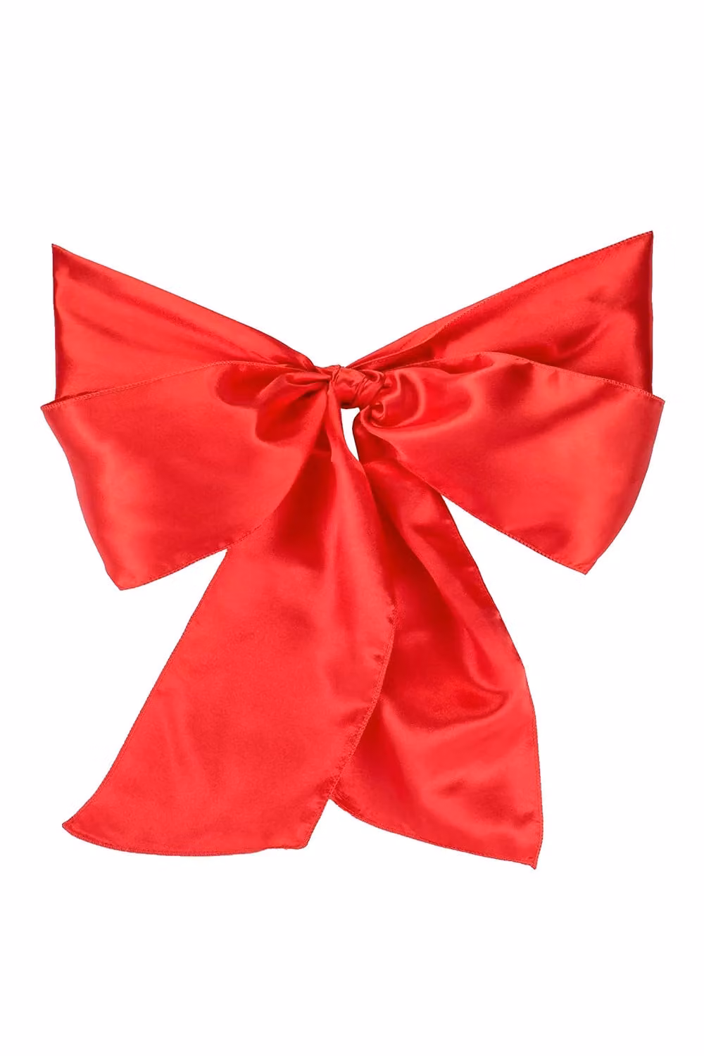 Neel Blue Set of 25 Red Satin Chair Sashes for Weddings and Birthday Party Decoration, W: 17.78 cm, L: 274.32 cm – 2