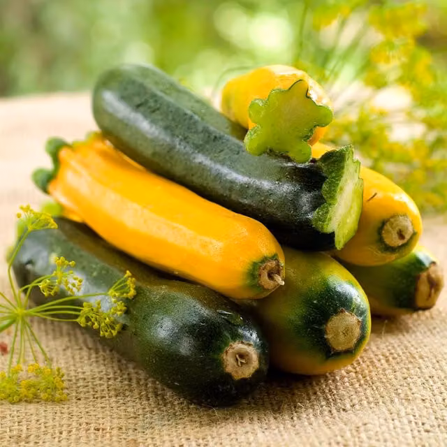 Marshalls Garden Mediterranean Collection Courgette Seeds, Ladoga, Lemona and Latino Varieties, 90 g