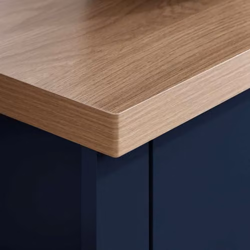 Birlea Highgate 2 Drawer Console Table Blue and Oak Effect – 2