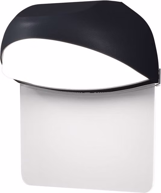 Netlighting Gloss Outdoor Wall Down Lamp in Grey with 500lm LED and 3000K Warm White Light