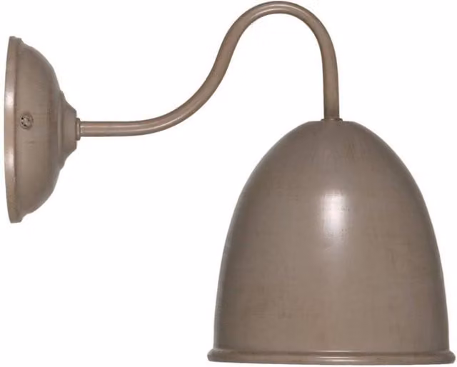 Netlighting Pharmacy Dome Wall Light in Taupe Metal