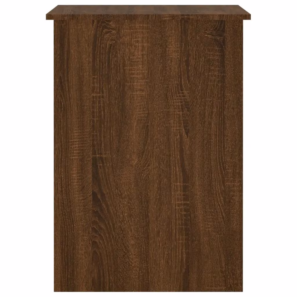 Berkfield Home Computer Desk in Brown Oak, W/D/H: 100 x 55 x 75 cm – 4