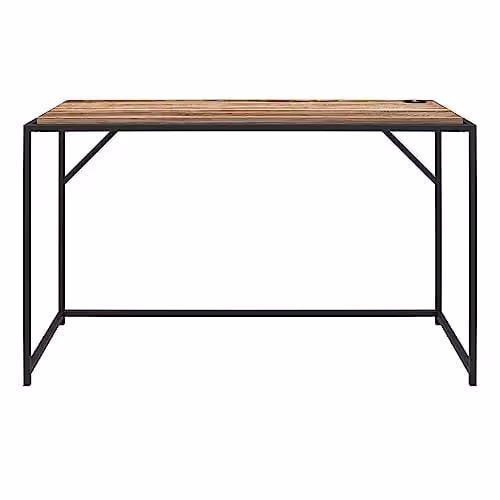 DHP Furniture Quincy Writing Desk in Brown Weathered Oak Look