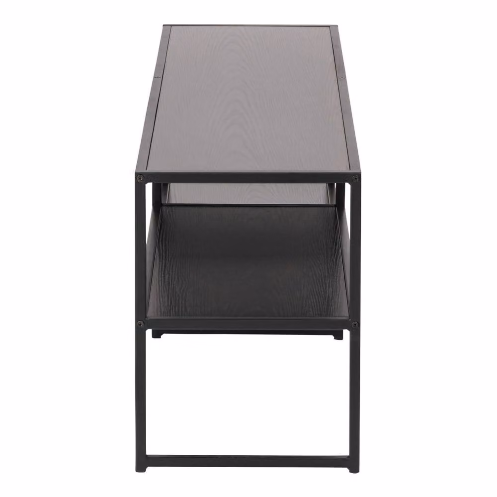 Wyld Haus El Paso Black Metal Open TV Unit with 3 Shelves, W/D/H: 108 x 46 x 33 cm – 3