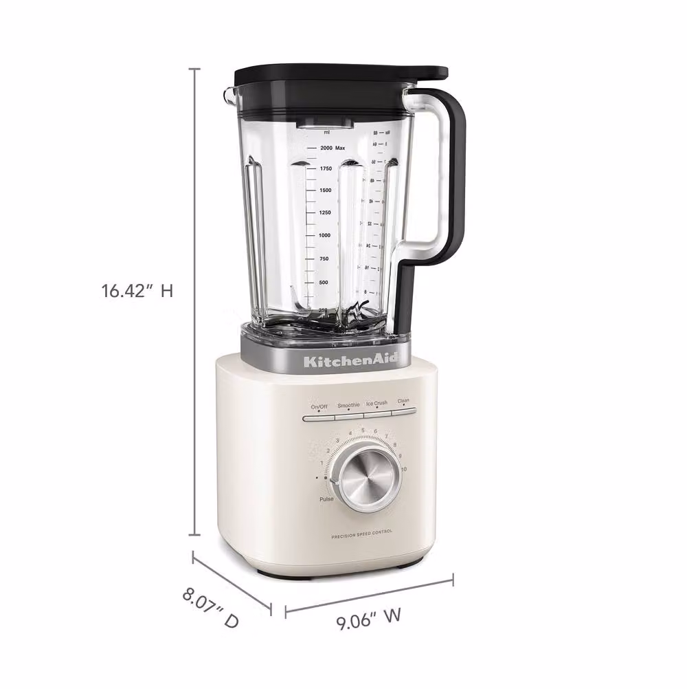 KitchenAid Pure Power Blender with 2L BPA-Free Jug in White – 2