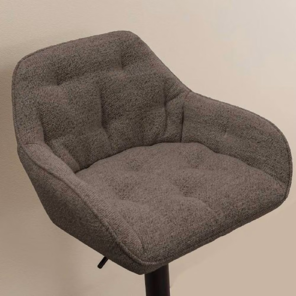 netfurniture Chelsea Swivel Bar Stool in Taupe, Set of 2 – 3