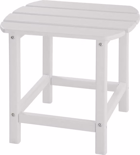 tectake NYC Side Table in White Matt Plastic