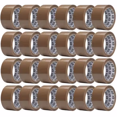Aquarius Brown Packing Tape, 24 Rolls, Width: 4.8 cm, Length: 66 m