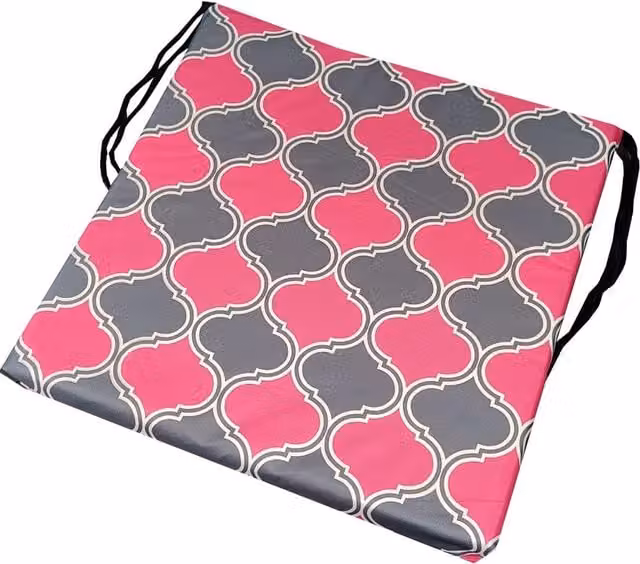 Roseley Moroccan Patterned Water Repellent Chair Pad, Pink, W: 50 cm, D: 44 cm