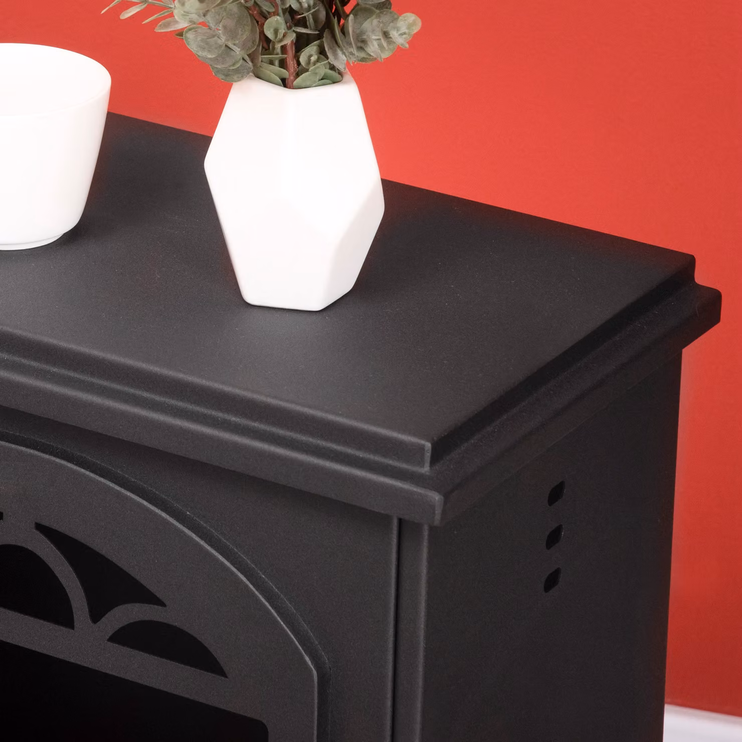 HOMCOM Modern Bioethanol Fireplace Stove, Black, 0.9L Tank – 6