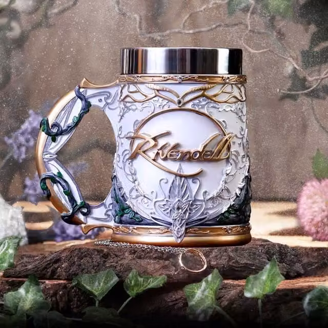 Nemesis Now Lord of the Rings Rivendell Tankard Mug, Multicolour, Height: 15.5 cm