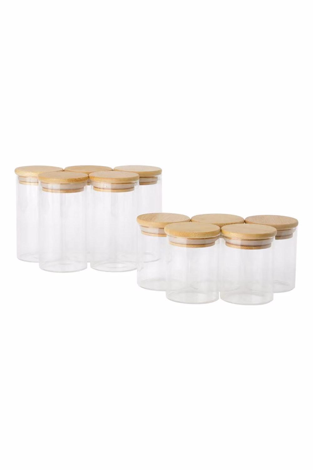 ExtraStar 10-Piece Glass Storage Container Set with Bamboo Lids in Transparent – 2