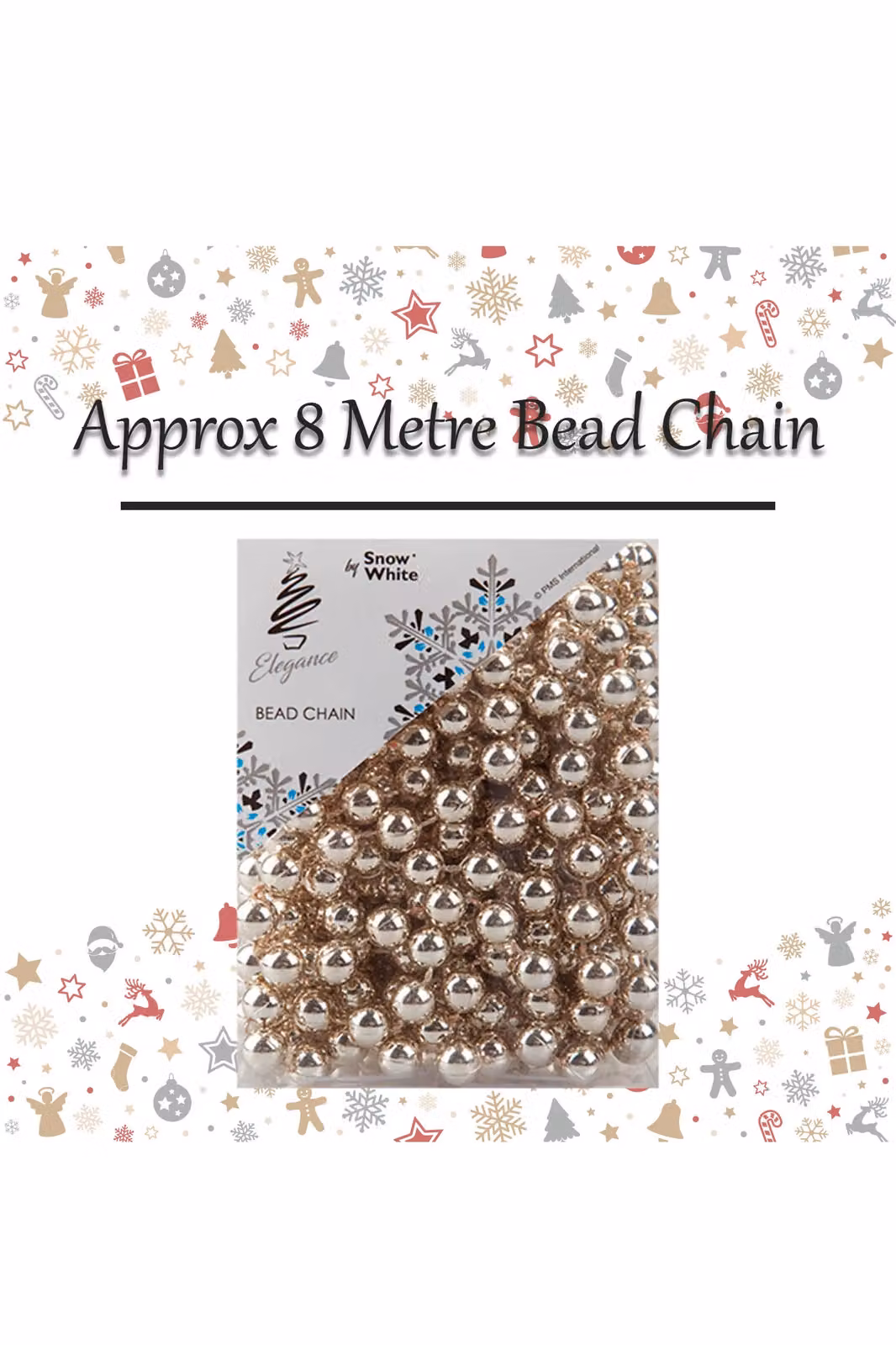 VFM e-Store Rose Gold Christmas Bead Chain Decoration – 2