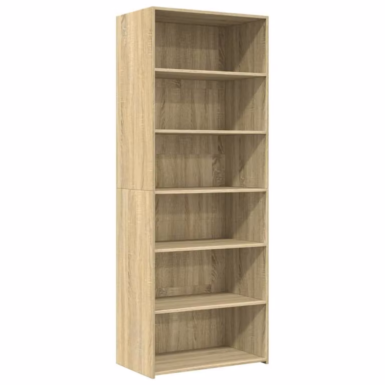 Berkfield Home Sonoma Oak Highboard in Light Brown, W/D/H: 70 x 41 x 185 cm