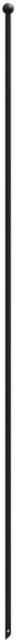 Primrose Black Round Galvanised Steel Metal Mesh Fence Stake and In-Ground Support Post