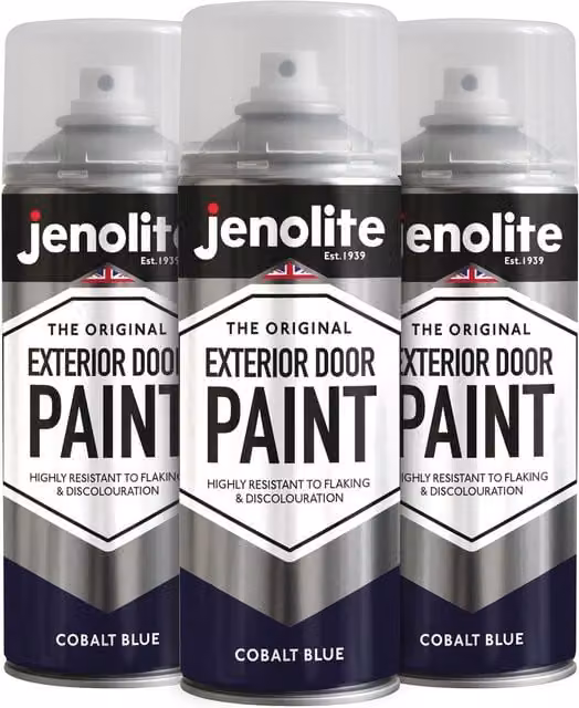 Jenolite Weatherproof Opaque Exterior Door Paint, Blue, 1.2 l