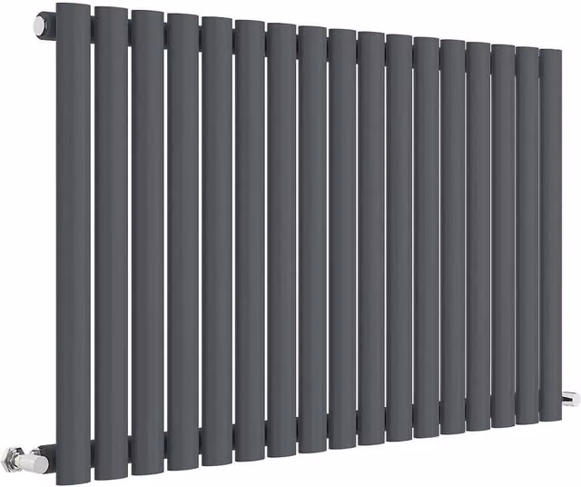 Balterley Embrace Horizontal Single Panel Steel Radiator, Anthracite Grey, W: 99.2 cm, H: 60 cm