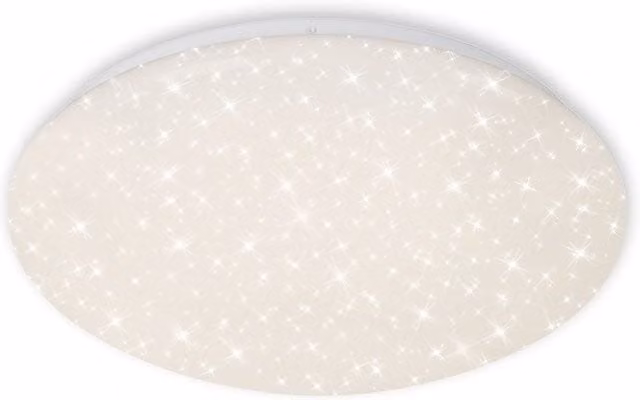 Briloner CCT Star Effect LED Ceiling Light, White, Dimmable with Remote Control, Diameter: 37.5 cm – 1