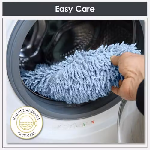 Coopers of Stortford Tumble-Twist Blue Cotton 2pc Bath Mat and Pedestal Set, Mat W: 50 cm, D: 80 cm, Pedestal W: 50 cm, D: 40 cm – 3