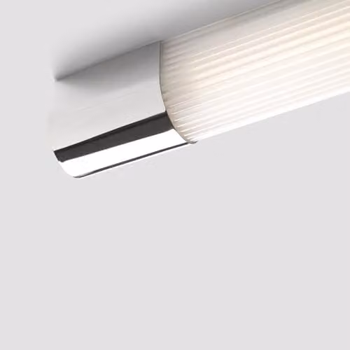 Netlighting Kiva 90cm Bathroom Wall Lamp in Chrome and Grey, IP44, 3000K