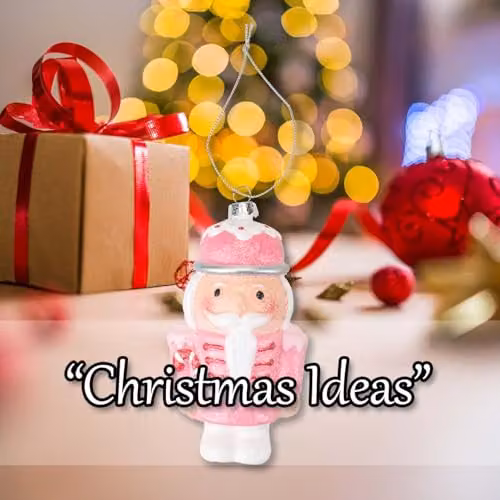 VFM e-Store Pink Nutcracker Soldier Christmas Tree Ornament, H 22 cm x W 7 cm x D 5 cm – 5