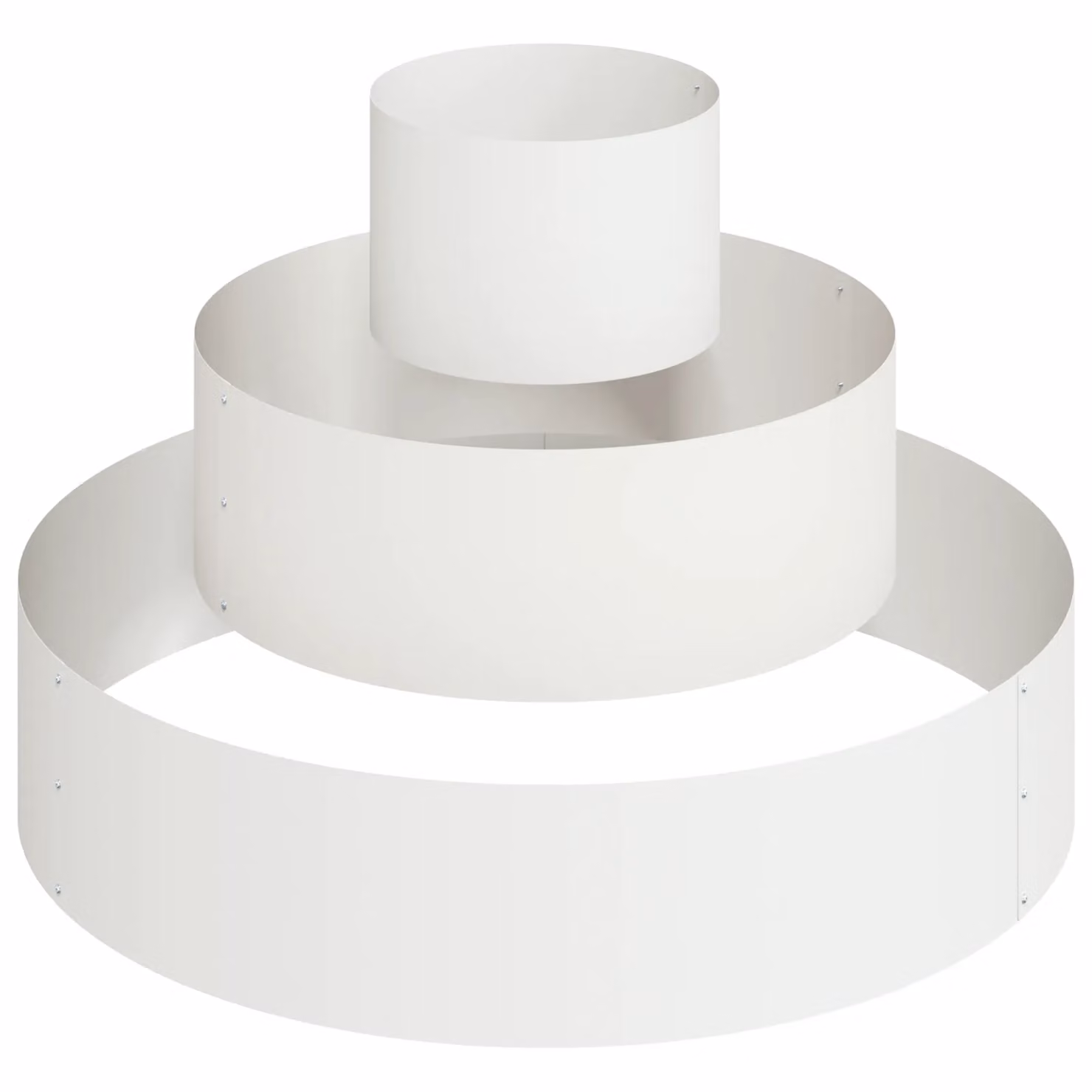 Berkfield Home White Powder-Coated Steel Metal Planter Tub – 2
