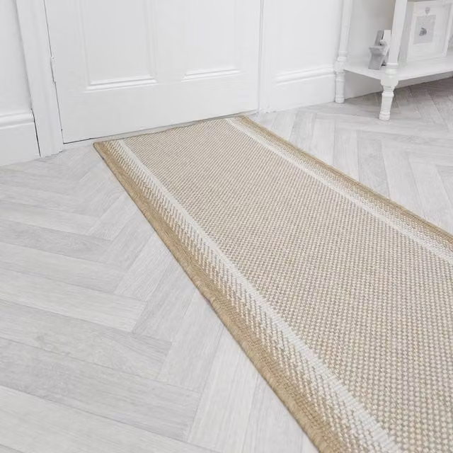 runrug Geo Reversible Carpet Runner Rug in Brown, W/D/H: 60 x 210 cm