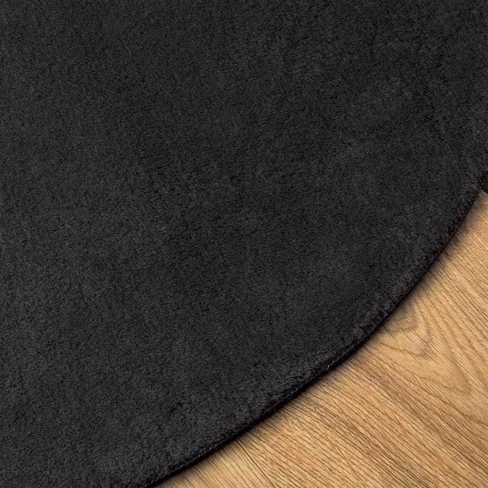 Berkfield Home Modern Oval Area Rug in Black, W/D: 100 x 200 cm – 4