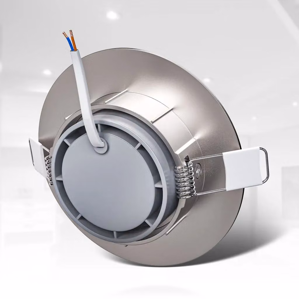 B.K.Licht 12 Pack Silver Metal Round LED Recessed Downlights with Warm White Light – 3