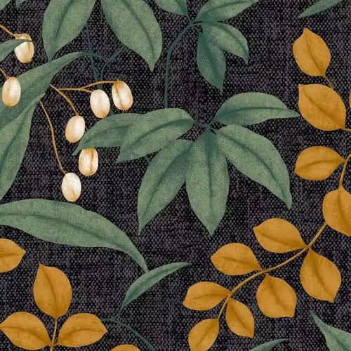 Superfresco Easy Persephone Charcoal and Ochre Floral Botanical Wallpaper – 4