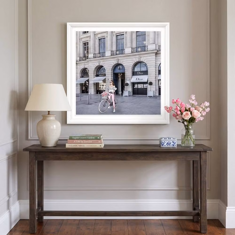 HOME LUXE INTERIOR Dior Joaillerie White Step Frame Luxury Wall Art, W: 70 cm, H: 70 cm – 4