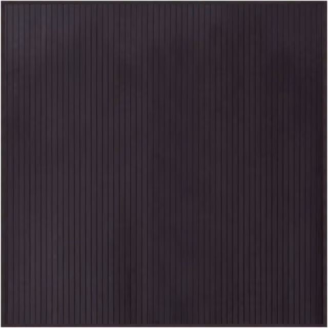 Berkfield Home Square Bamboo Rug in Dark Brown, 100 x 100 cm