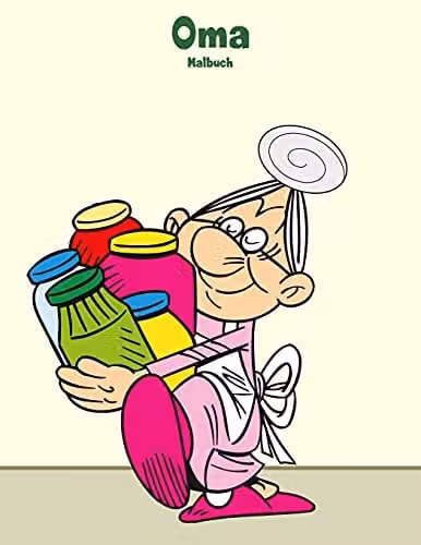 Oma-Malbuch 1: Volume 1 Colourful Childrens Colouring Book by Createspace