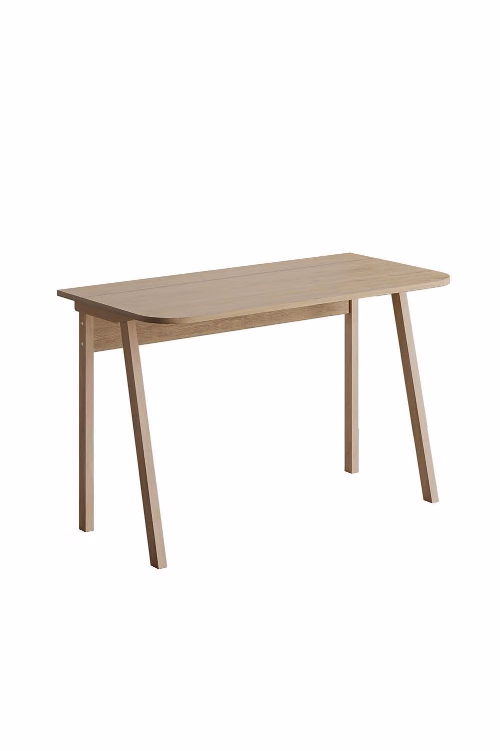 FWStyle Modern Natural Oak Writing Desk in Brown, W: 120 cm, D: 75 cm – 2