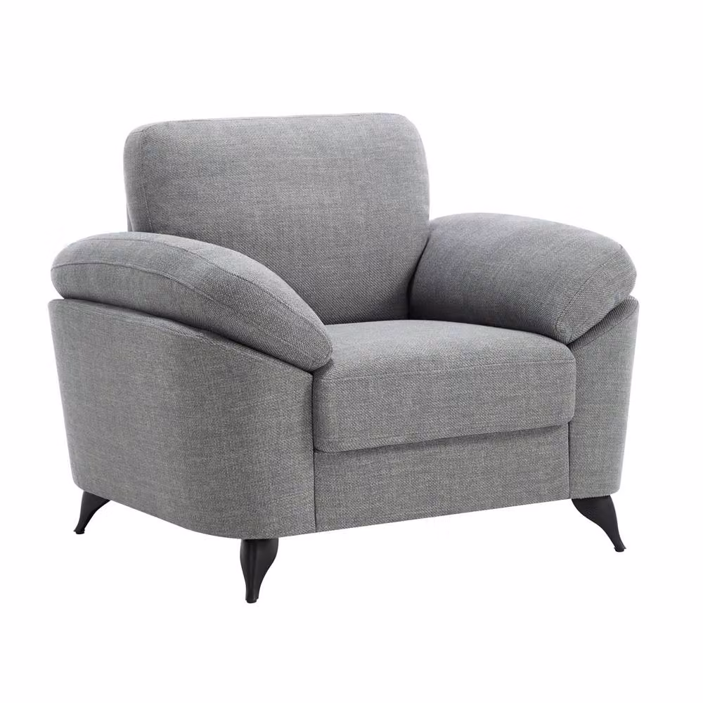 More4Homes Malmo Scandi Style Fabric Sofa Set in Grey – 2