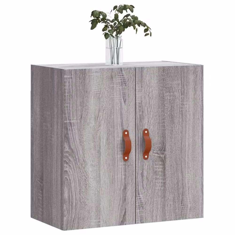 Berkfield Home Grey Sonoma Wall Mounted Cabinet with Hinged Doors and Internal Shelves, W: 60 cm, D: 31 cm, H: 60 cm – 2