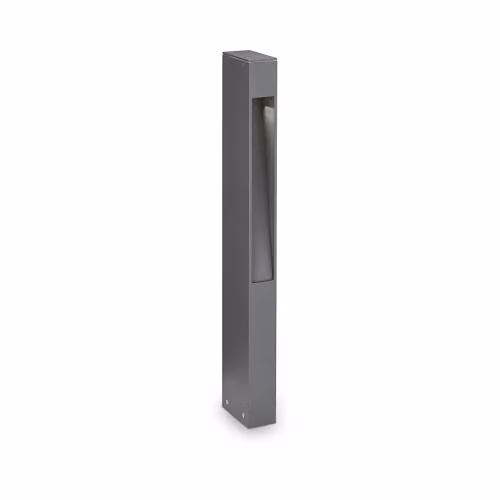 Ideal Lux Mercurio PT1 Anthracite Modern Rectangular Bollard Floor Lamp
