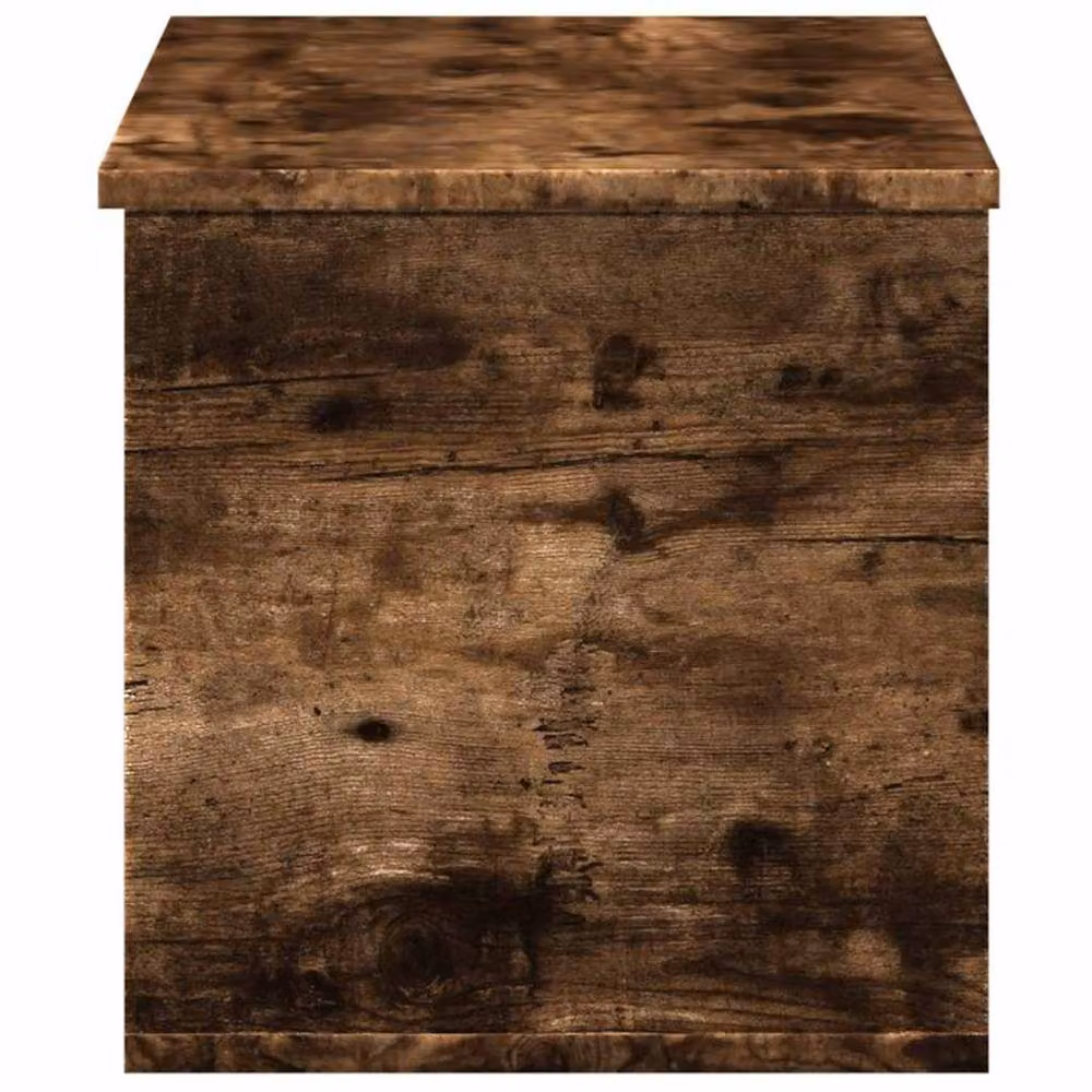 Berkfield Home Smoked Oak Storage Box in Brown, W/D/H: 90 x 35 x 35 cm – 4