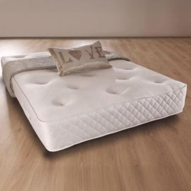 Comfy Living White Antibacterial Hybrid Combi Memory Foam Orthopaedic Bonnell Sprung Mattress, W: 180 cm, D: 200 cm