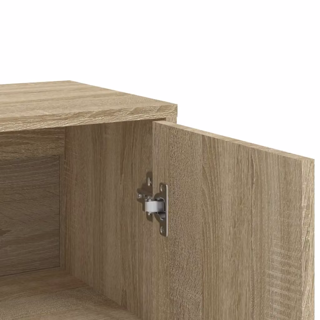 Berkfield Home Set of 3 Sonoma Oak Sideboards in Brown, W/D/H: 60 x 31 x 84 cm – 2