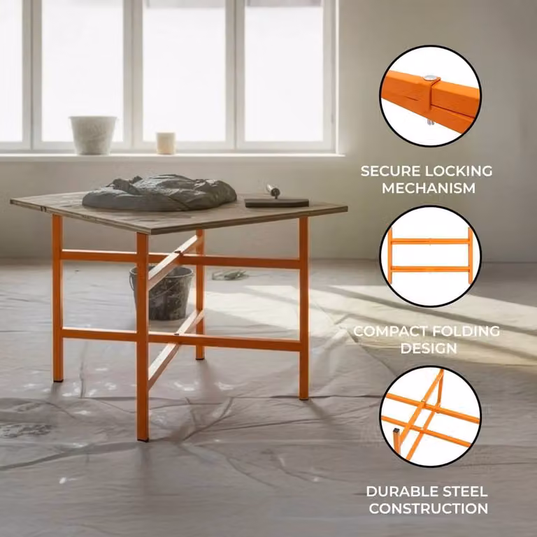 Monstershop Orange Steel Mortar Board Stands, Pack of 5, Height: 50 cm