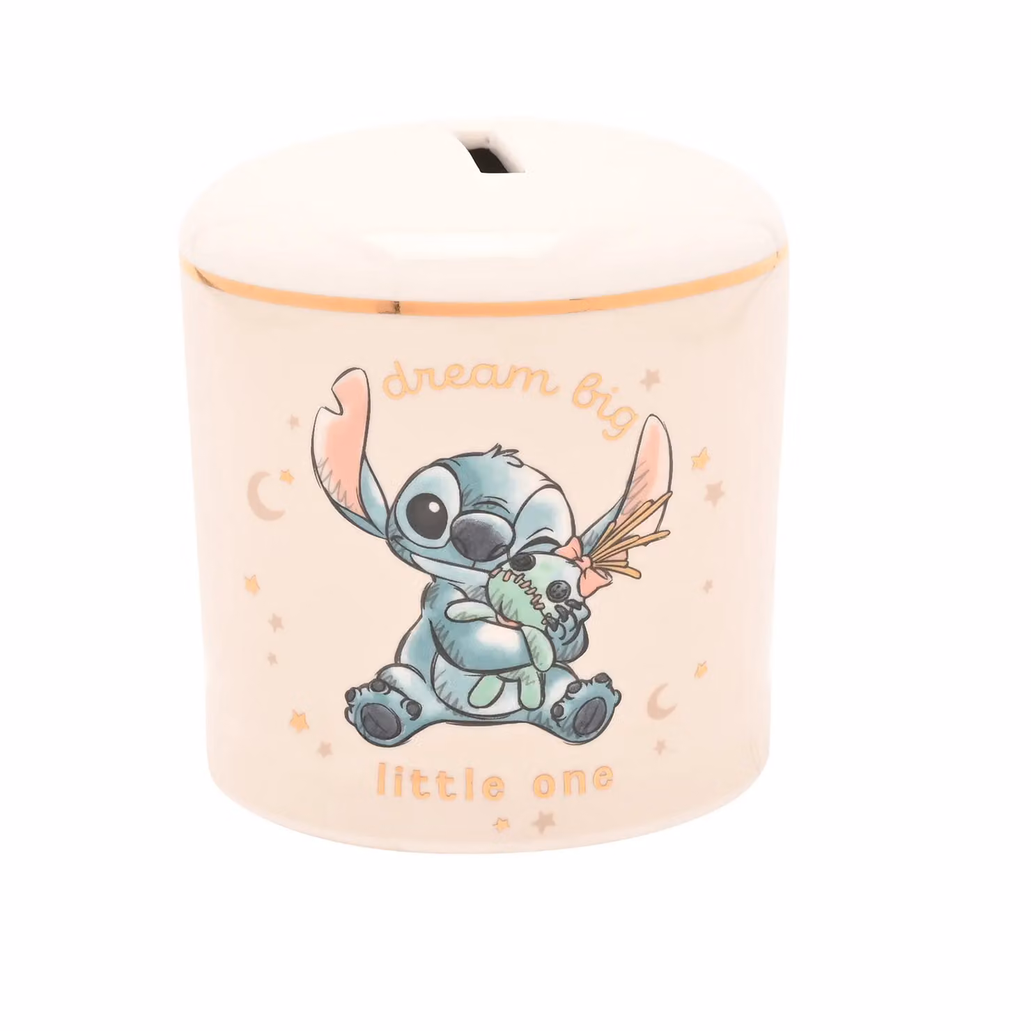 Disney Stitch Magical Beginnings Ceramic Money Bank in Gold and Multicolour – 2