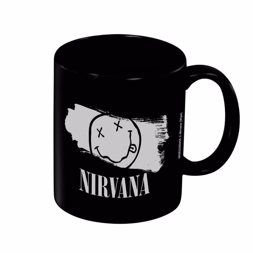 Nirvana Ceramic Wipe Mug in Black, 312 ml – 2